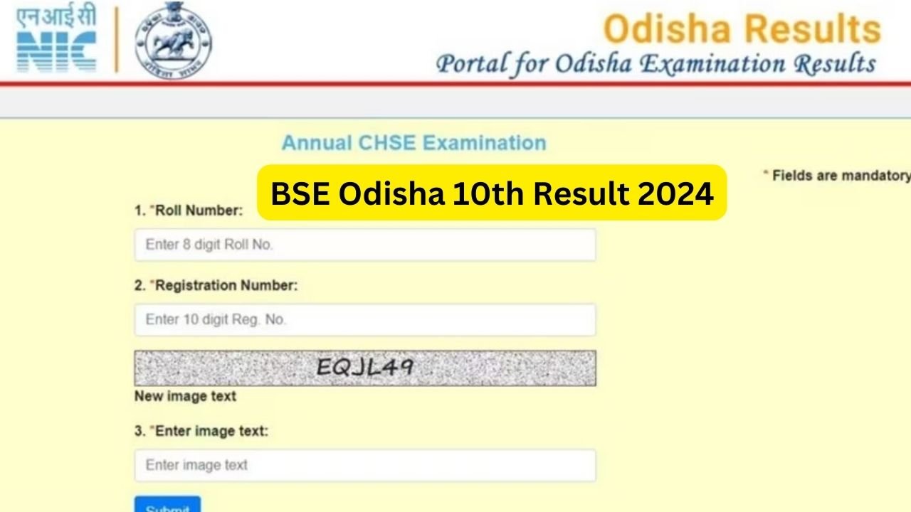 BSE Odisha 10th Result 2024