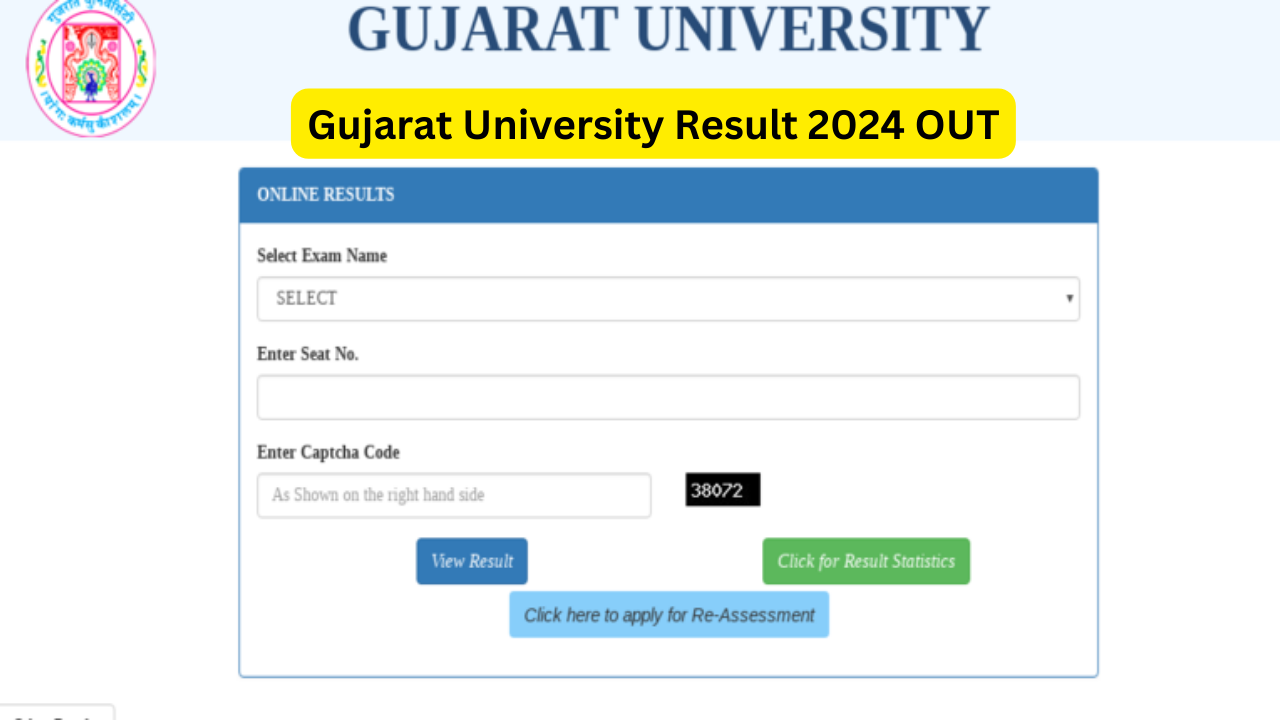 Gujarat University Result 2024 OUT